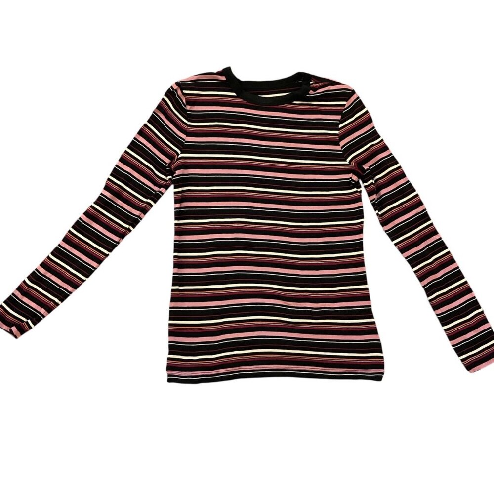 A NEW DAY Striped Long Sleeve Top XS